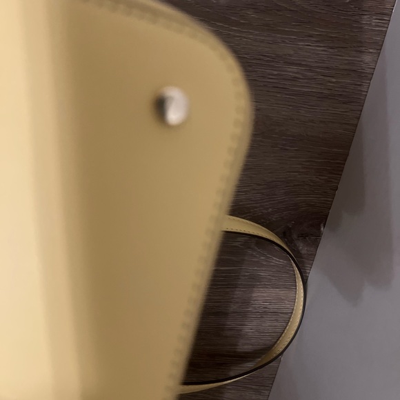 NWOT  Kate Spade Maise Medium Dome Satchel Pebbled Patterson Bag Yellow - Picture 8 of 13